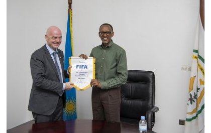 Infantino à Kigali : Rwanda prêt à satisfaire les standards sportifs olympiques exigés par la FIFA