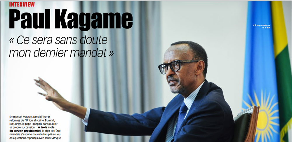 Perezida Kagame yaciye amarenga ko yongeye gutorwa ishobora kuba manda ye ya nyuma