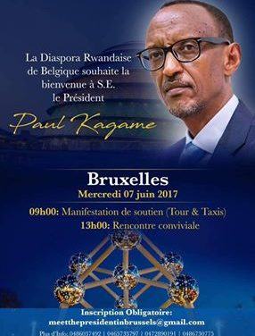 La Diaspora Rwandaise de Belgique souhaite la bienvenu à   S.E Paul Kagame