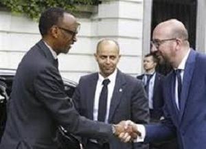 BRUXELLES : Le Président Kagame s’entretient avec le PM Belge Michel en Marge des JED