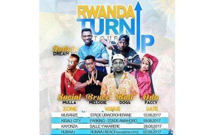 Cinq artistes invités dans le ’Rwanda Turn Up’