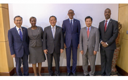 Une délégation chinoise de haut niveau en visite chez Kagame