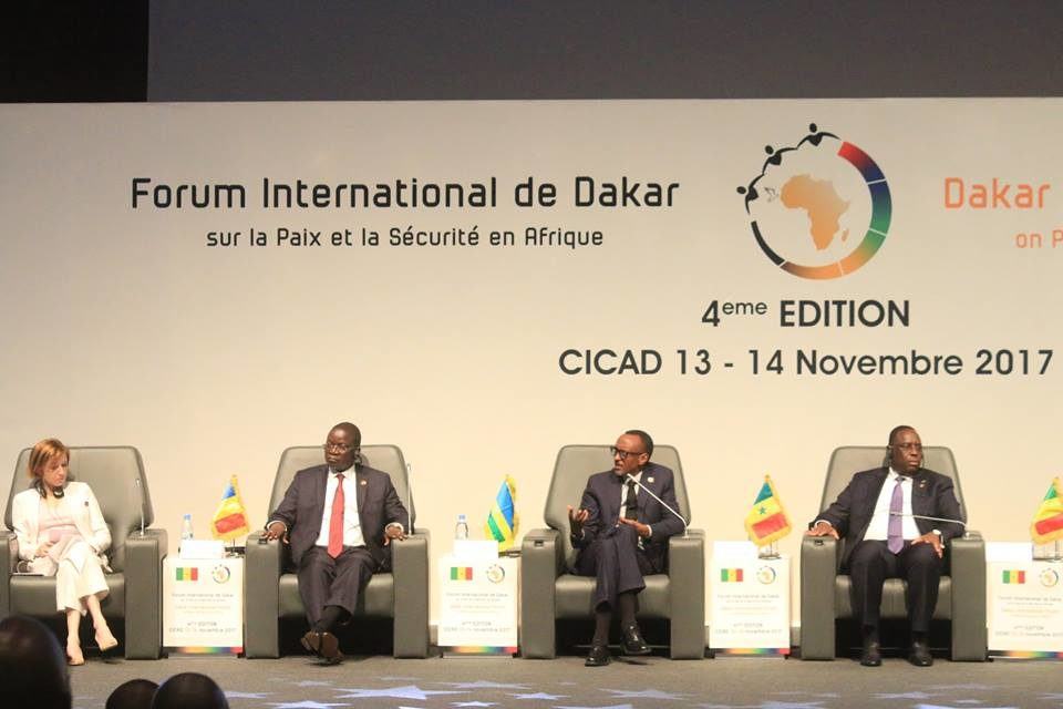 Allocution du Président Kagame à la 4 e édition du forum international sur la paix et la sécurité en Afrique, qui a lieu à Dakar (Sénégal).