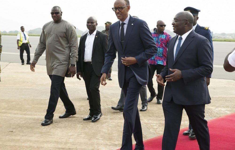 Le Président Kagame au Ghana pour une réunion sur les Objectifs de Développement Durable