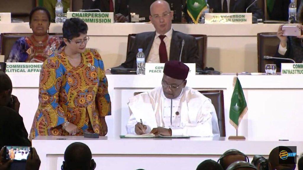 Union Africaine – Moment historique rempli d’émotion pour la signature de l’accord « ZLEC » à Kigali