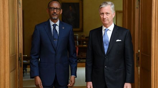 Le Président Kagame a été reçu par le Roi Philippe de Belgique