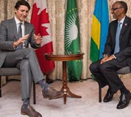OTTAWA : Le Premier Ministre Justin Trudeau Rencontre le Président du Rwanda, Paul Kagame