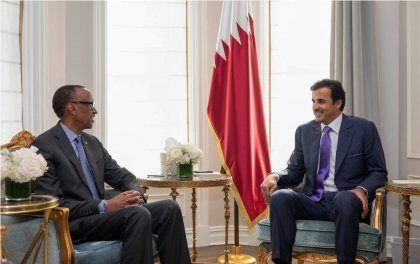 Perezida Kagame yaganiriye na Amir wa Qatar ku ishoramari n’ubukerarugendo