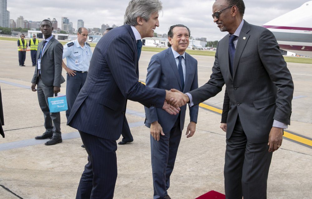 Arrivé du Président Kagame en Argentine pour le Sommet du G20