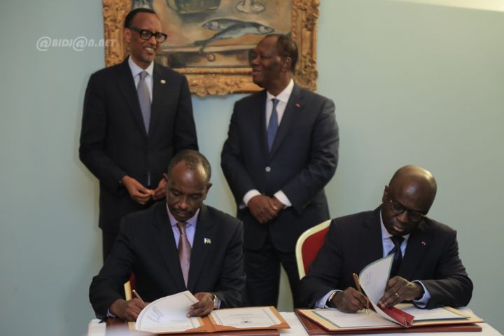 La Côte d’Ivoire conclut quatre accords de coopération majeurs avec le Rwanda