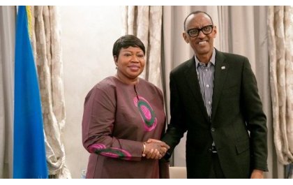 Le Président Kagame s’est entretenu avec la Procureure de la CPI