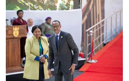 Perezida Paul Kagame yitabiriye irahira rya Cyril Ramaphosa wa Afurika y’Epfo