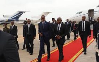 Paul Kagame, Président du Rwanda, Est Arrivé à Kinshasa ce Vendredi 31 Mai.