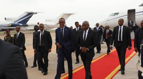 Flash : Paul Kagame est arrivé à Kinshasa