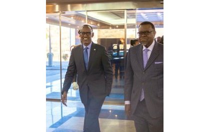 Kagame en Namibie : Une gamme d’ Accords commerciaux et d’investissement avec son homologue Geingob