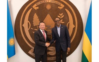 Huang, envoyé spécial du SG de l’ONU pour les Grands Lacs reçu par le Président Kagame