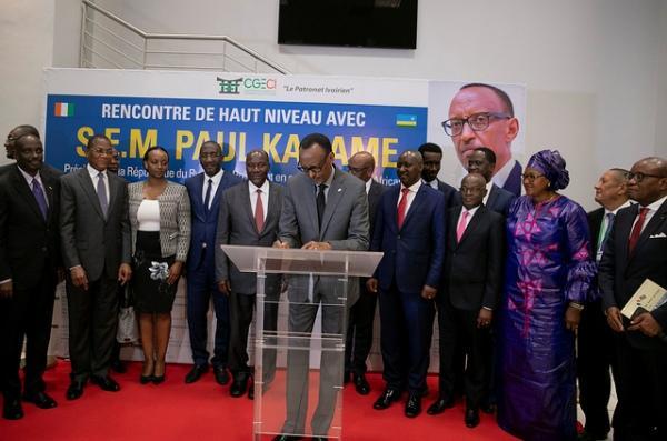 Le Président Kagame invité par le Patronat ivoirien pour présider la CGECI Academy 2019
