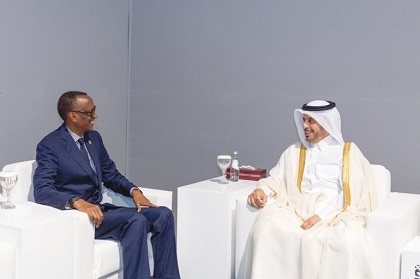 DOHA: Le Premier ministre Al Thani Rencontre le Président Paul Kagame