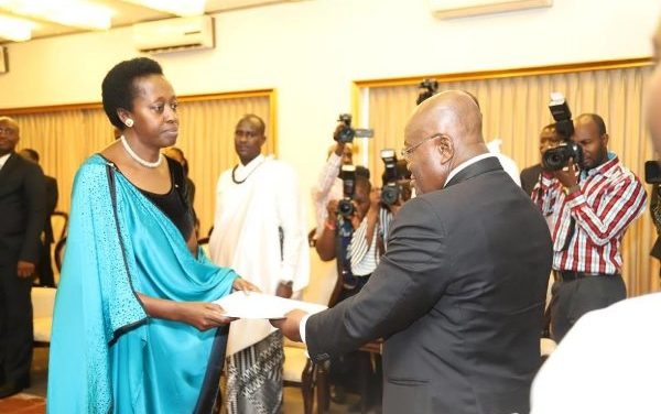La nouvelle Ambassadrice du Rwanda au Ghana a présenté ses lettres de créance