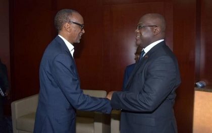 RWANDA – RDC :  Kagame a Félicité Tshisekedi Pour sa Victoire Contre les Groupes Armés