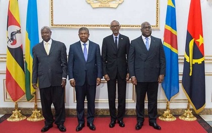 Le Président Lourenço Invite ses Homologues Tshisekedi, Museveni et Kagame