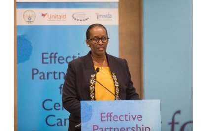 Madamu Jeannette Kagame yasabye ubufatanye mu rugamba rwo kurwanya kanseri