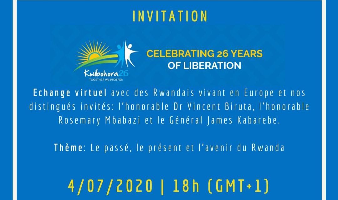 CELEBRATION DE LA 26 ANNEE DE LIBERATION DU RWANDA