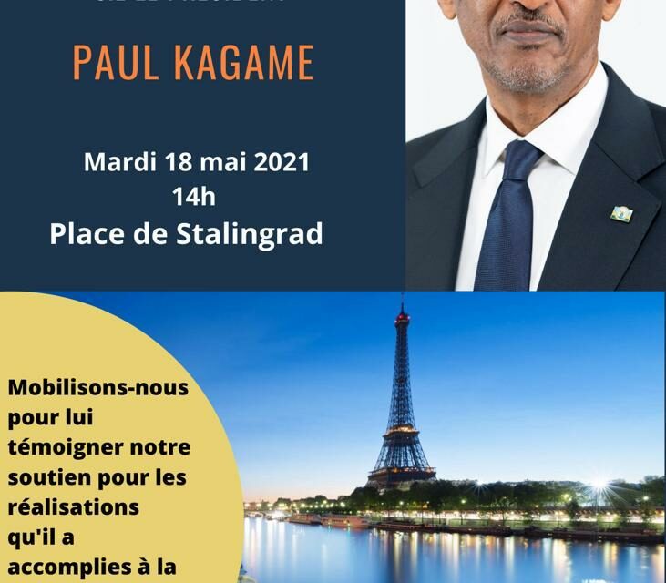 LA COMMUAUTE RWANDAISE DE FRANCE SOUHAITE LA BIENVENUE A S.E LE PRESIDENT PAUL KAGAME