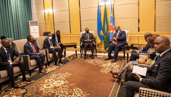 Le Président Kagame est à Kinshasa pour une Conférence sur l’élimination des violences contre les femmes en Afrique