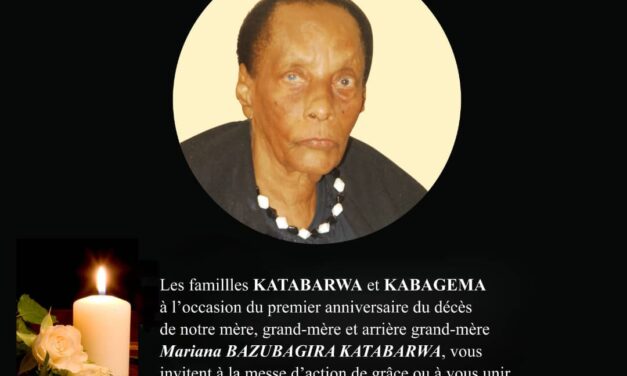 Premier anniversaire du  décès de Gatabarwa et Kabagema