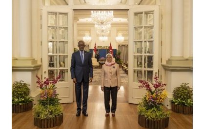 Le président Kagame à l’œuvre à Singapour