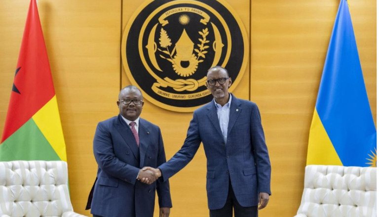 Le Président Kagame a reçu son homologue Sissoco Embaló de Guinée-Bissau