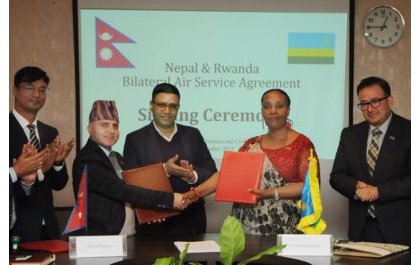 Le Rwanda signe un accord bilatéral de service aérien avec le Népal