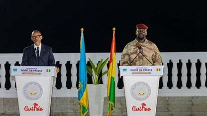 Général Doumbouya uyobora Guinée yageze mu Rwanda