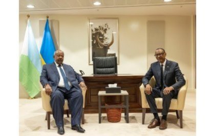 Le président Kagame rencontre son homologue djiboutien